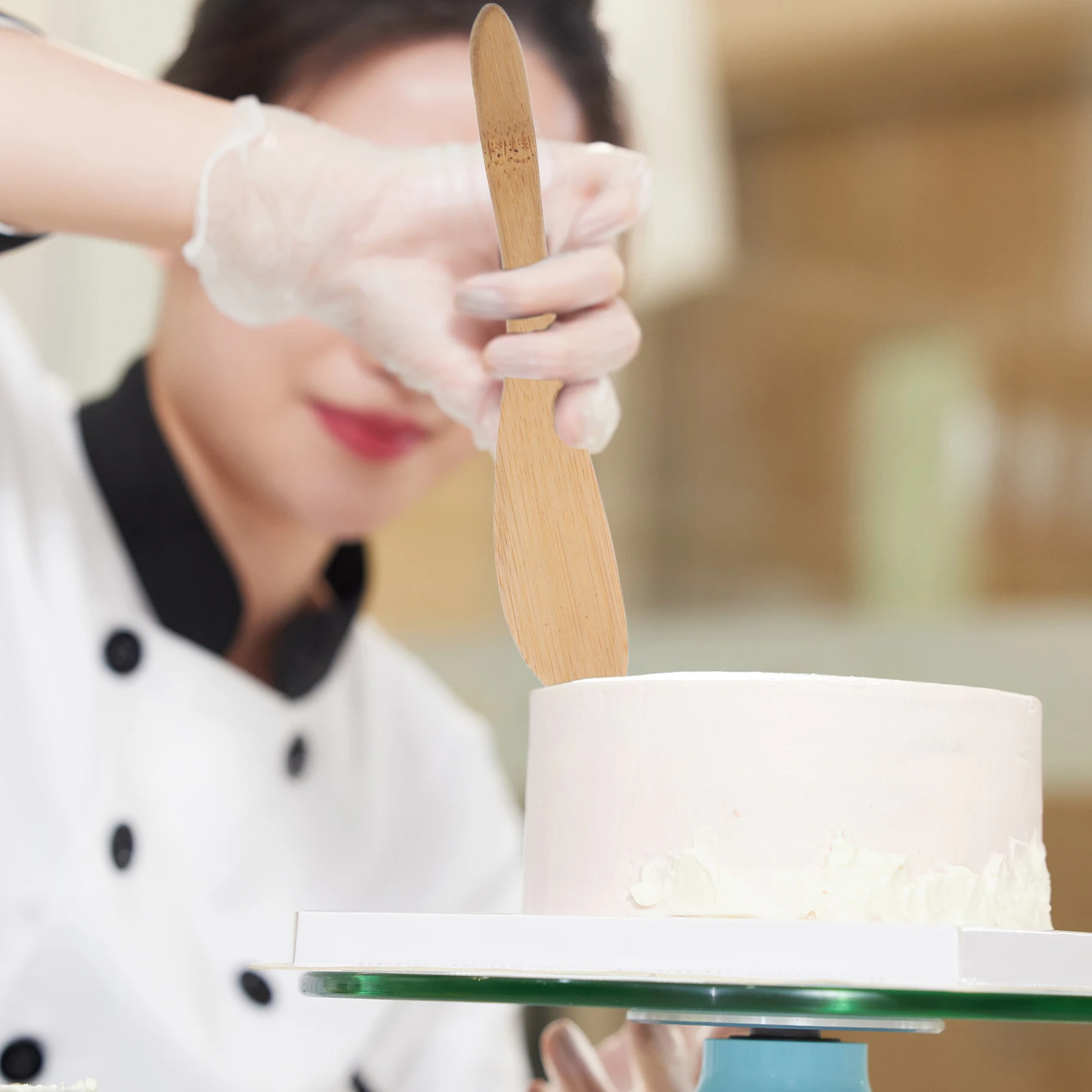 

10pcs Bamboo Butter Cutter Wood Handle Easy-Clean Heat-Resistant For Honey Cream Cheese Jelly Butter Spreader Cheese