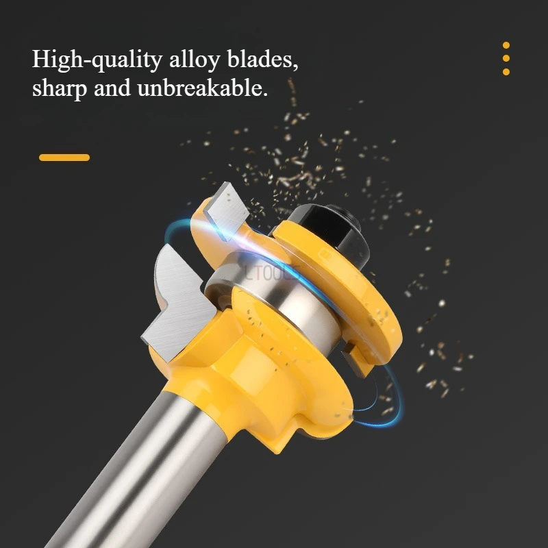 

1/2 фреза с хвостовиком, профессиональный шиповый резак, дверная панель, набор шиповых фрез для шкафа, деревообрабатывающие инструменты для обрезки фасок