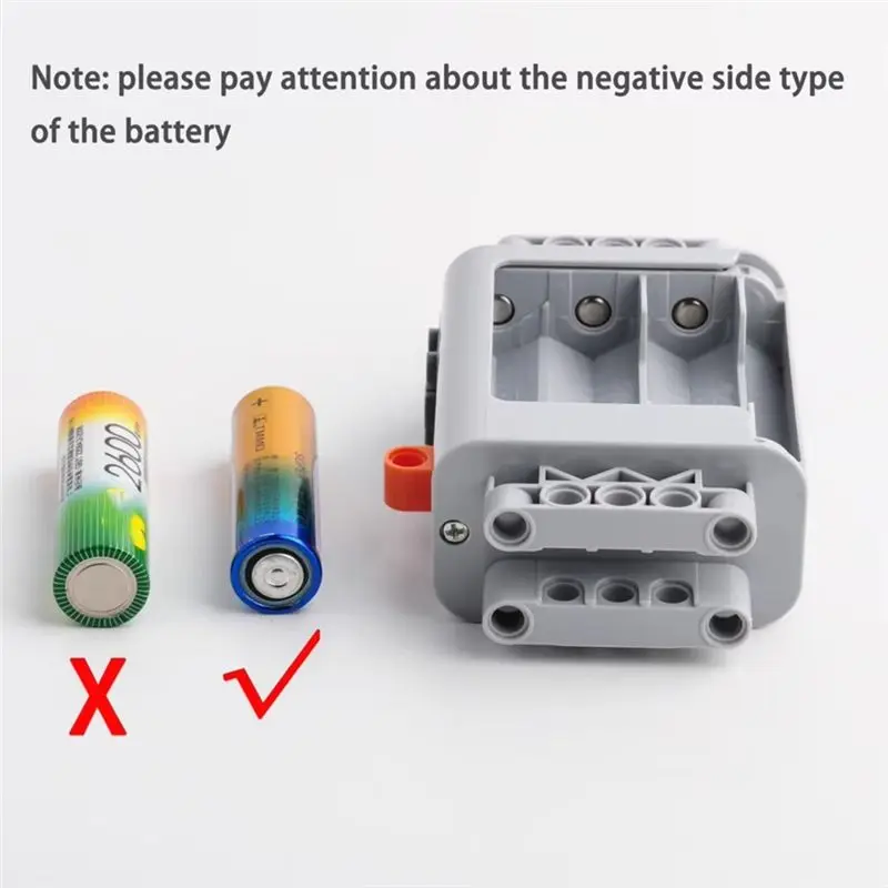 CYGJ-For DIY Train Car Set 5PCS AA For Power-Up Battery Case Box For Power Functions MOC Parts For Legoeds 8881