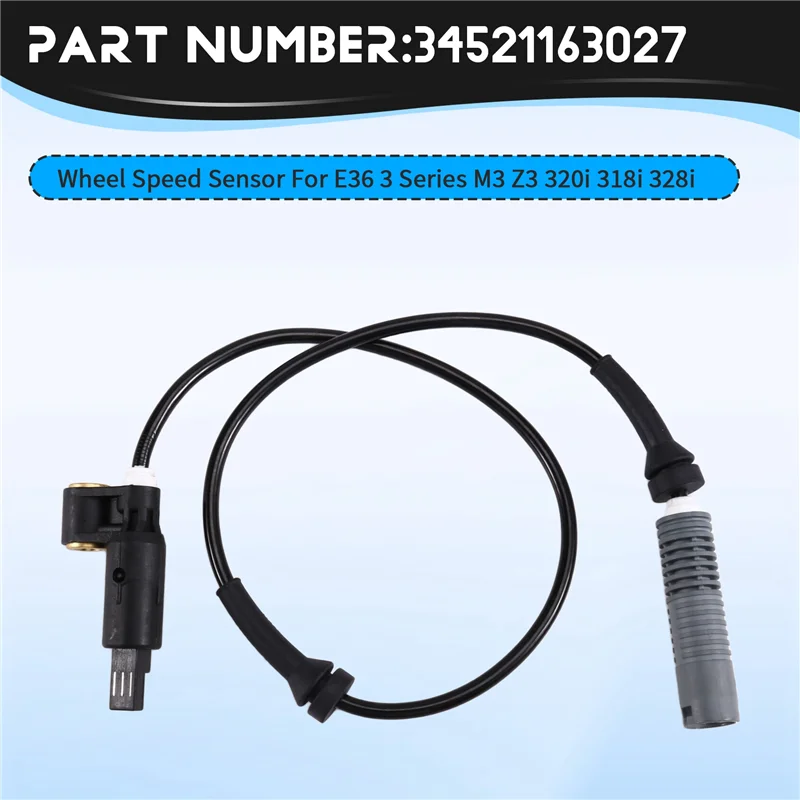 AASS-الجبهة الخلفية اليسرى اليمنى لسيارات BMW E36 3 Series M3 Z3 320I 318I 328I مستشعر سرعة العجلات ABS 34521163027 34521163028 ALS432