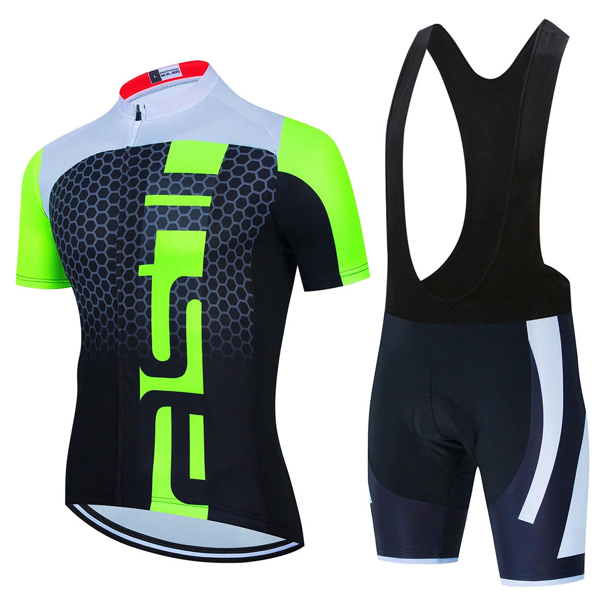 Cycling Jersey Set Summer Ropa Ciclismo Men's Bicycle Cycling Clothing Yellow and black Mountain Bike Jersey Sportswear Suit - Image 4