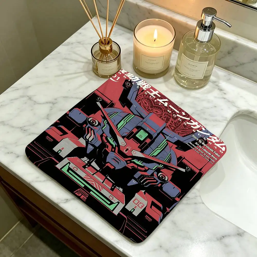 Classic Anime G-Gundam Polyester Cotton Hand Wiping Towel, Hanging Towel, Quick Dry for Kitchen Bathroom Daily Supplies