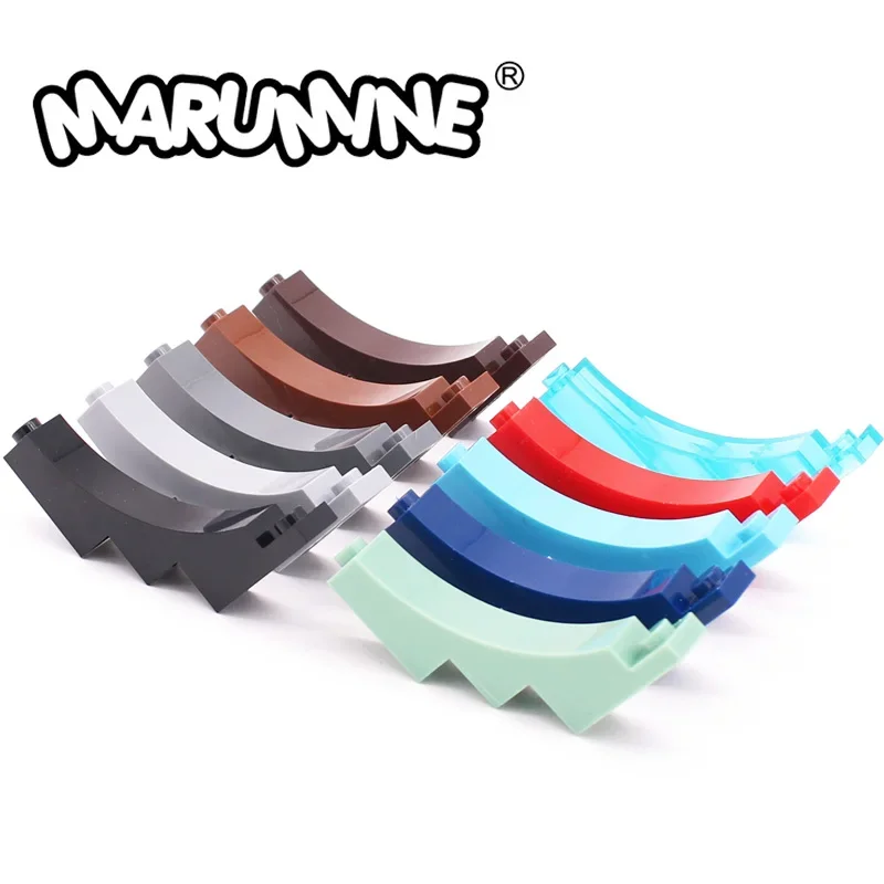 Marumine 80PCS Building Blocks Arch 1x5x4 Inverted Compatible 30099 MOC Brick Parts Modified Construction Model Kit Accessories