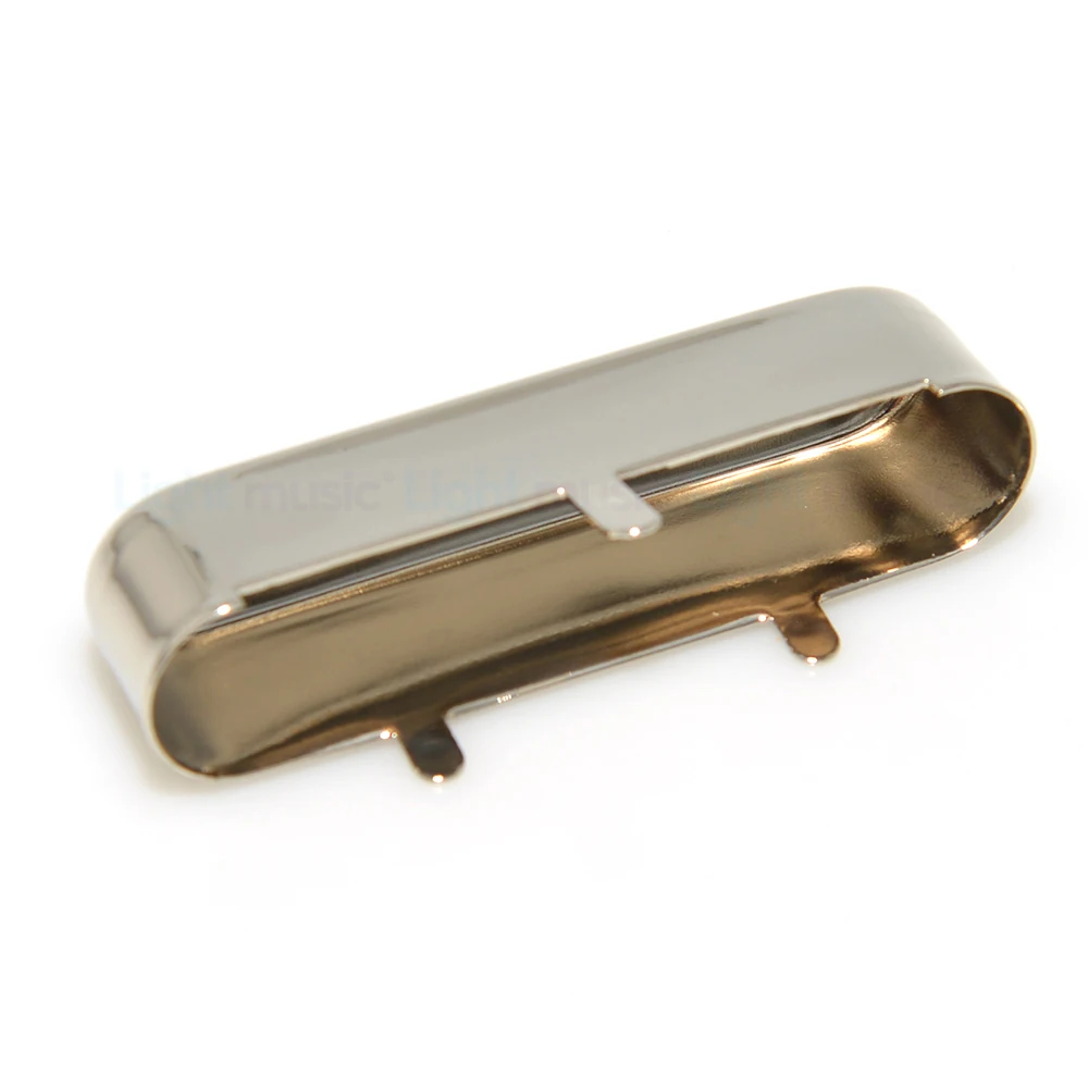 1Pcs Electric Guitar Pickup Cover Brass Neck Pickup Cover Black Nickel Chrome For Tele Electric Guitar Parts