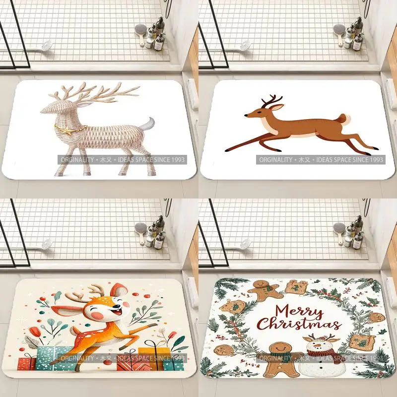 

Christmas-themed Digital Print Living Room Decoration Home Sofa Non-Slip Carpet Study Bedroom Tatami Children'S Soft Floor Mat