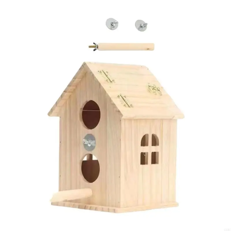 

Bird House Nest Birds Breeding Box Bird Parrots Breeding Decorative Cages Q5WC