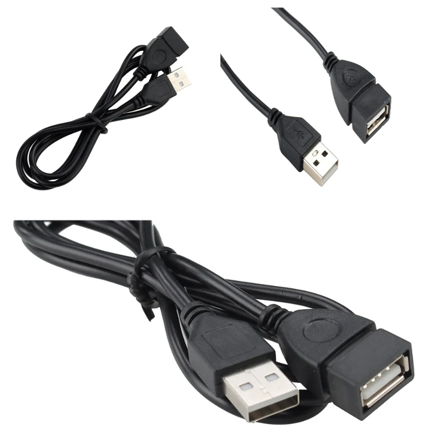 

500pcs 1m USB 2.0 A Male to Female Extension Data Charge Cable Wire For Samsung Mouse Keyboard Computer PC