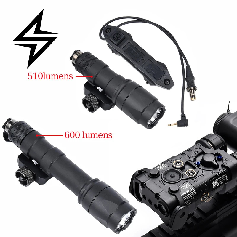 WADSN NGAL VIS Aiming LED Light Dual M300 Mini Flashlight M600 Function Control Remote Switch Hunting Strobe Mount Picatinny