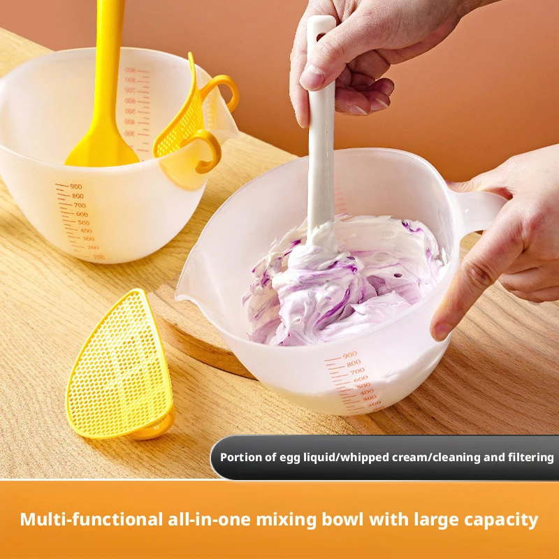 Cake decorating coloring bowl Filter measuring cup bean paste /frosting mixing & whipping bowl household baking tools