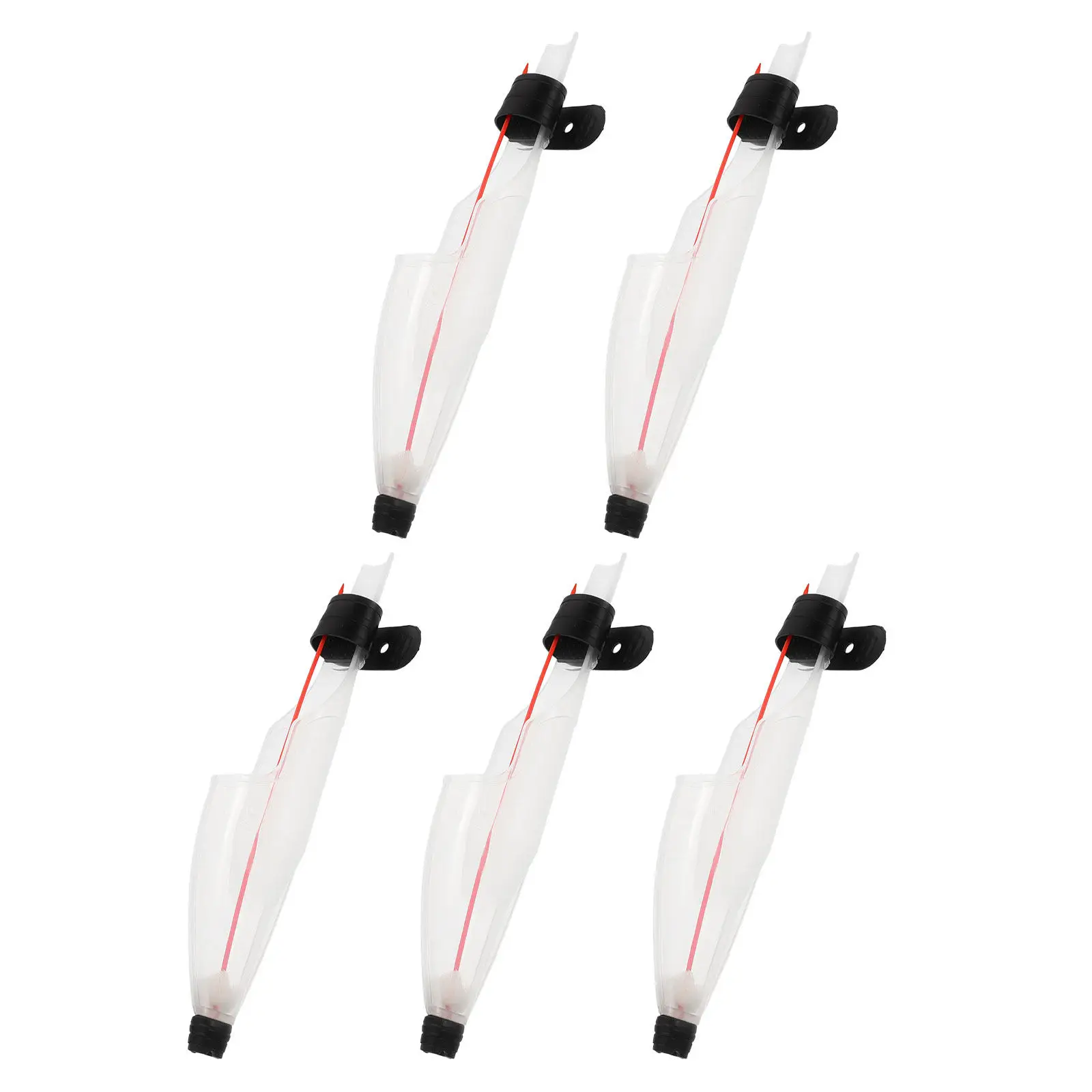 

5Pcs Fishing Rod Tip Protectors High Transparent Covers Lightweight Universal Fit Fishing Pole Tip Safety Cap Rod Head Cover