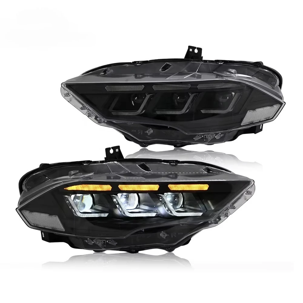 

TT-ABC New Headlights for 2018-2022 Ford Mustang S650,Headlights for Mustang Coupe & Convertible, Sequential Turn Signalscustom