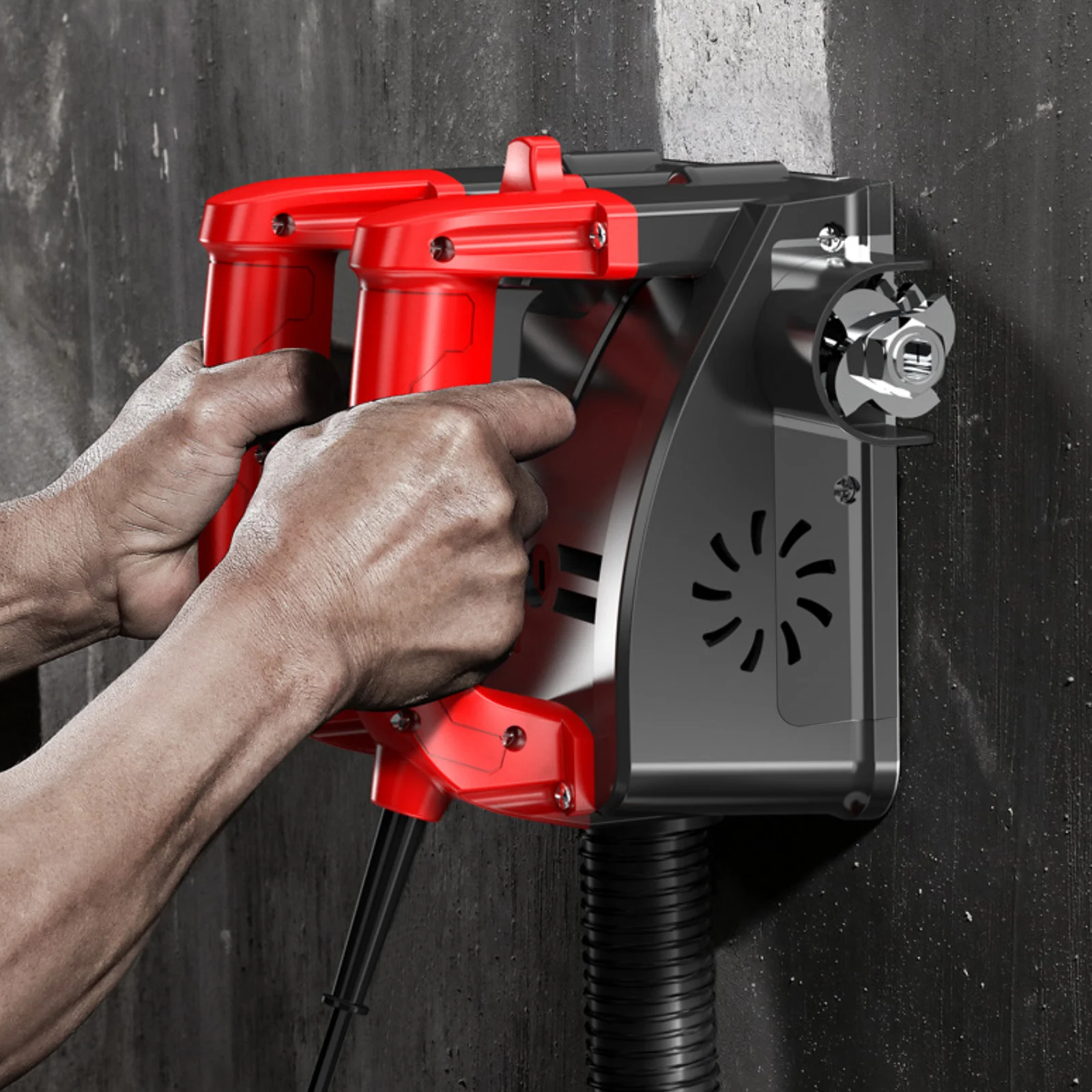 Obrázek 3: 1200W elektrický zeď hoblík beton mlynář stroj zeď lopata souprava 16cm hoblovací šíře renovace práce