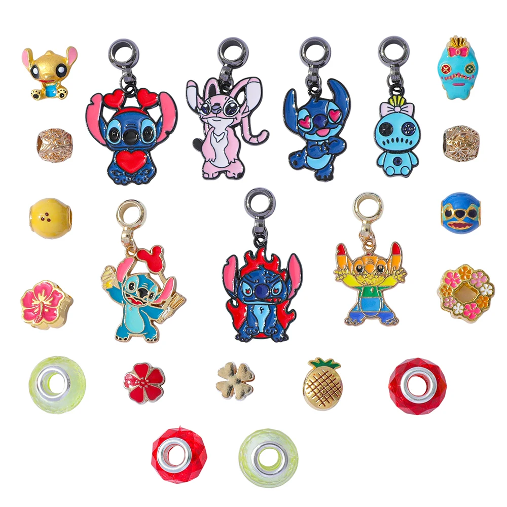 Disney Lilo & Stitch Cute Unique Figure Advent Surprise Blind Box DIY Stitch Pendant Toy Gift for Holiday Collectible Accessory