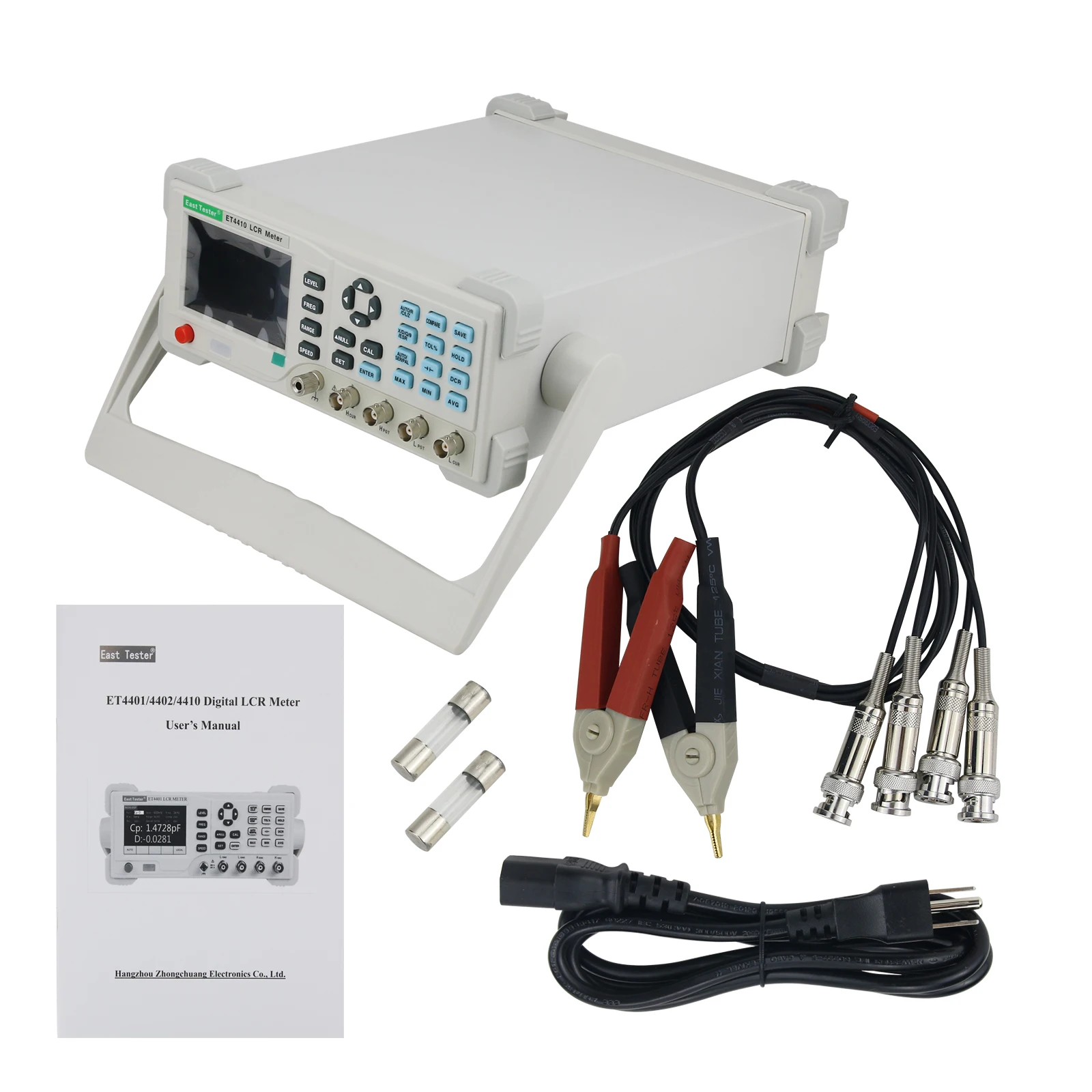 ET4410 Benchtop LCR Meter LCR Tester Measuring 100KHz 16 Fixed Frequency Inductance Capacitance Meter