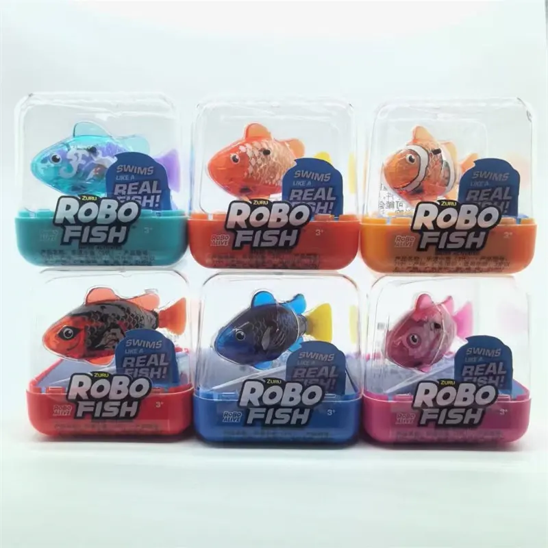 ZURU Robo Alive, Pez Robótico Nadador, Pequeño Pez Tortuga de Simulación, Juguete Electrónico para Baño de Bebés, Juguete Acuático
