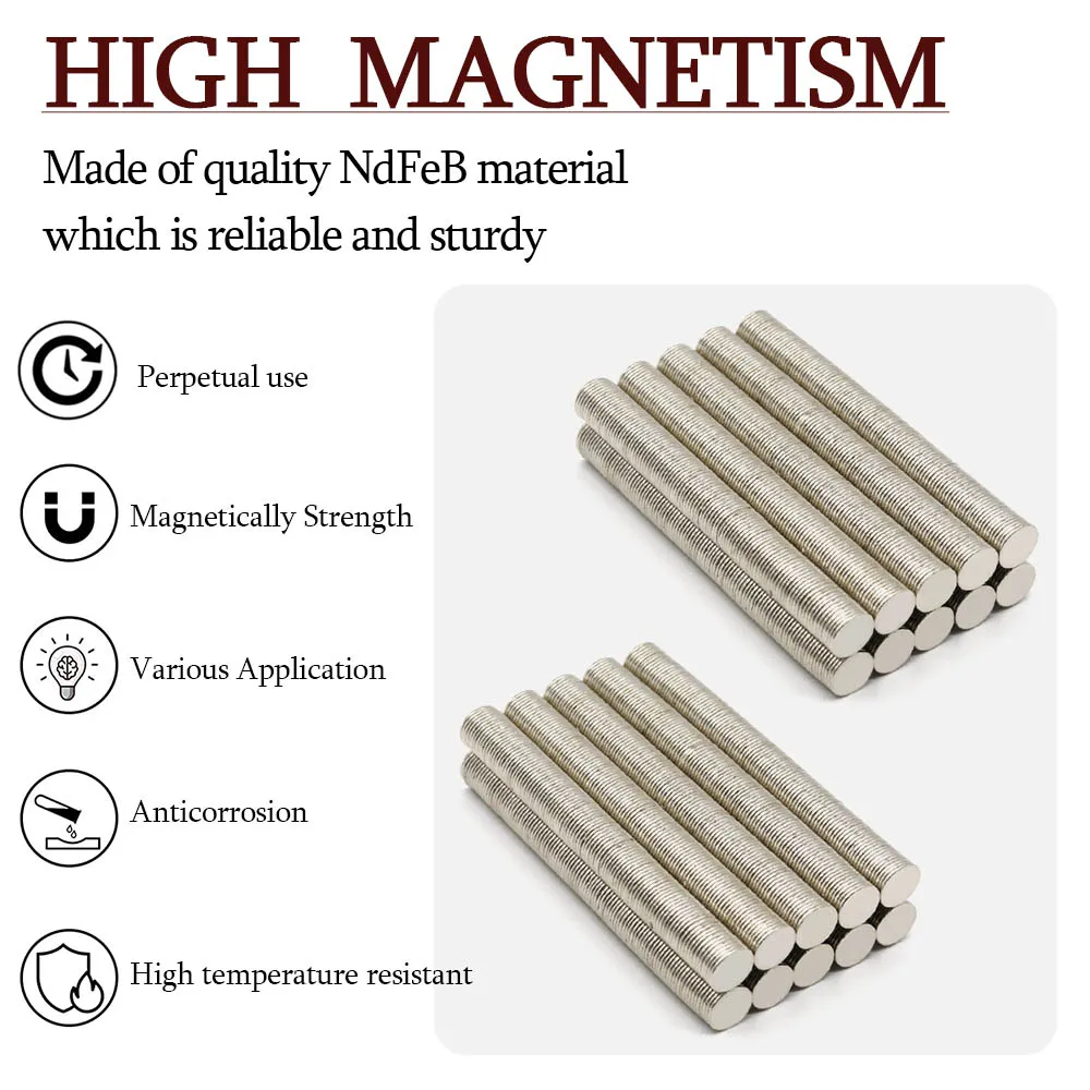 10mmx1mm Super Strong Round Neodymium Magnet Powerful Magnets N35 small Permanent Magnetic NdfeB Refrigerator Magnet 10x1