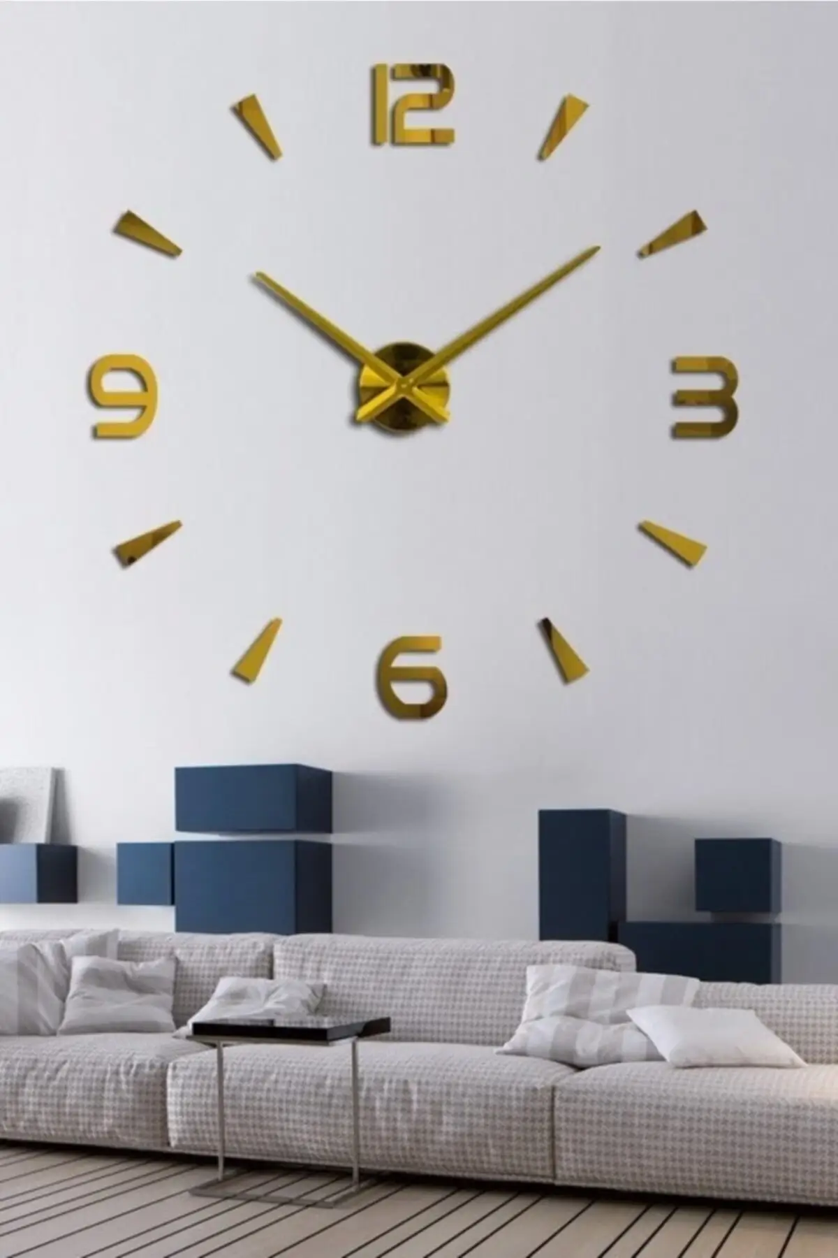 

Uras 3d Big size Decorative Wall Clock Wall Clock Creative Home Decor