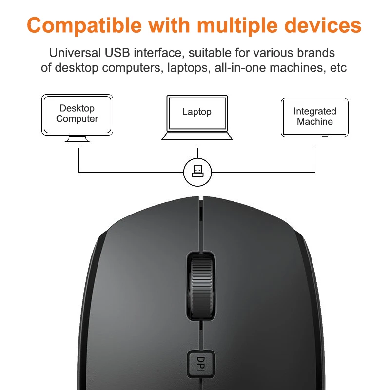 ماوس ألعاب لاسلكي مع جهاز استقبال USB ، G ، من من من من خلال مستشعر بصري للكمبيوتر المحمول ، وين ، ماك ، لاعب ، كمبيوتر