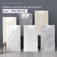10 pieces/30 pieces self-adhesive marble tiles stickers 30cmx60cm tiles floor stickers PVC tiles kitchen bathroom wall stickers