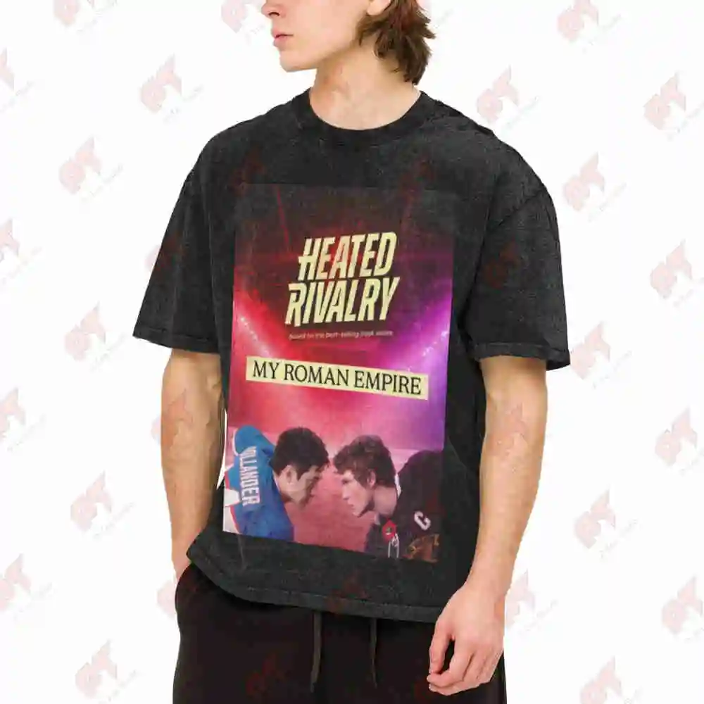 Heated Rivalry My Roman Empire TV Show Vintage Washed Tee Pure Cotton T-Shirt