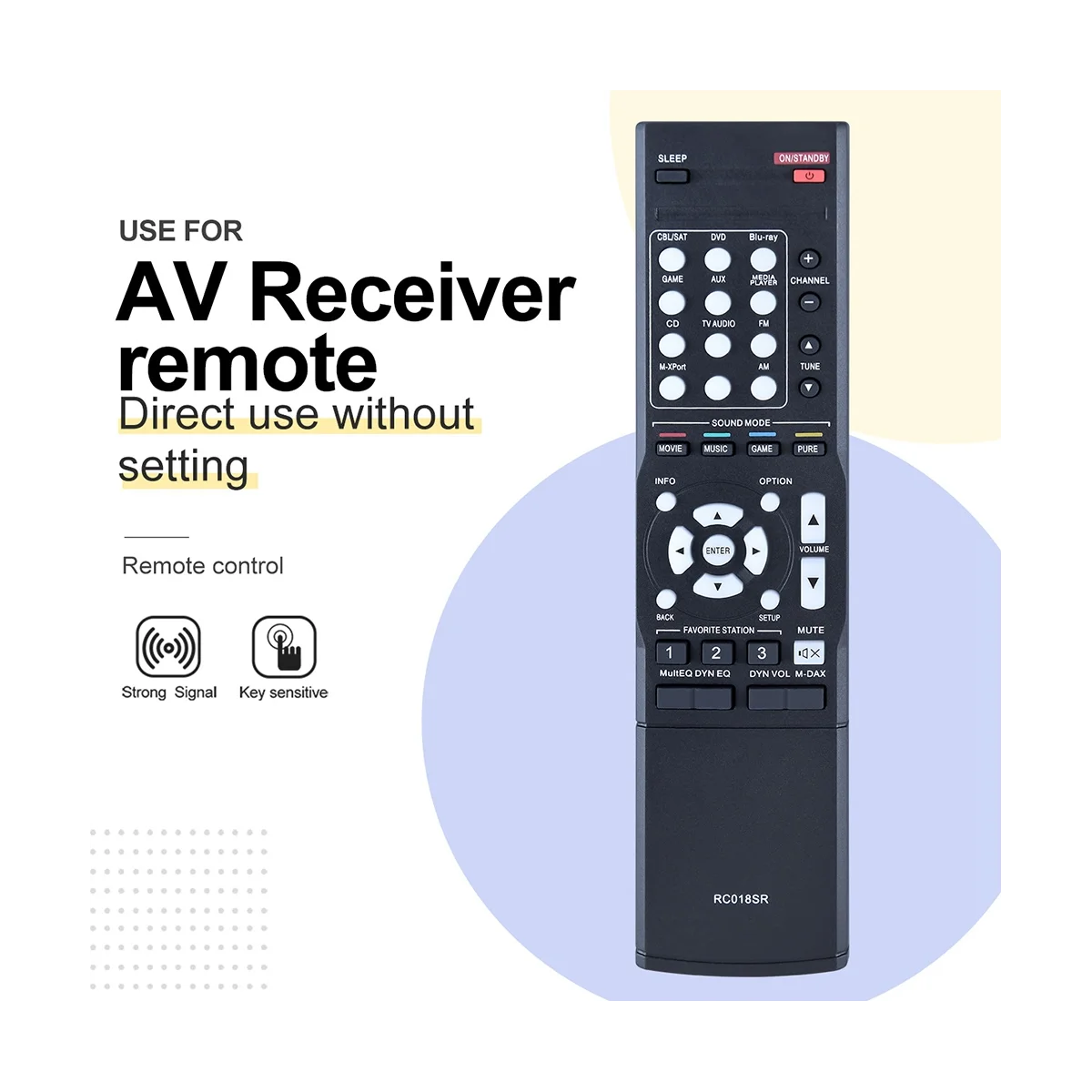 Mando a distancia RC018SR para cine en casa, reemplazo para Receptor AV MARANTZ NR1504, NR1403, NR1505, AV Surround