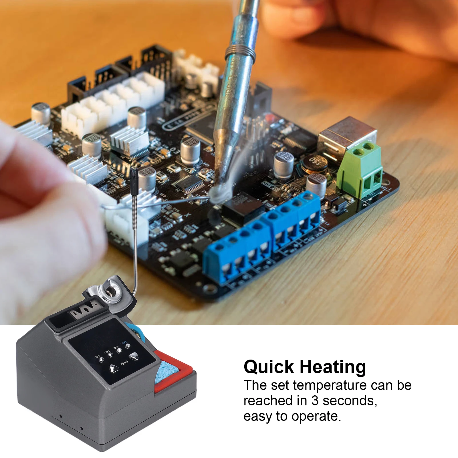 

Паяльная станция с цифровым дисплеем, регулируемая температура, 120 Вт, A9, для паяльного жала Kaisi210