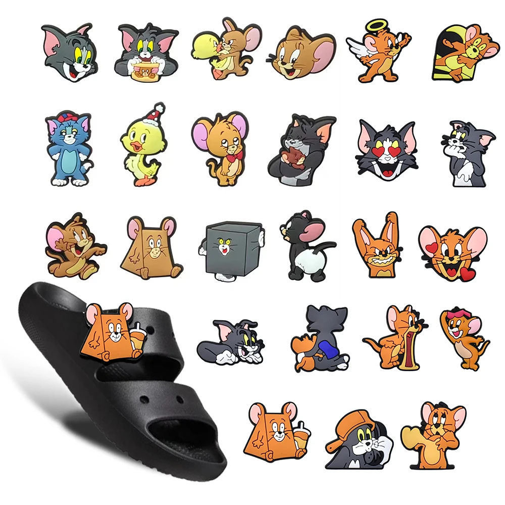 

MINISO Retro Cartoons Fall A/W Shoe Charms Mix DIY Craft Kit for Tom Jerry Geological Archaeology hobbies Party Favors Xmas Gift