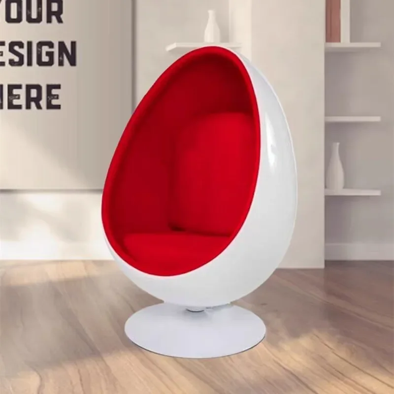 Space capsule bubble seat, fiberglass semi-circular seat, living room, leisure oval pointed ball egg shell sofa, lounge chair