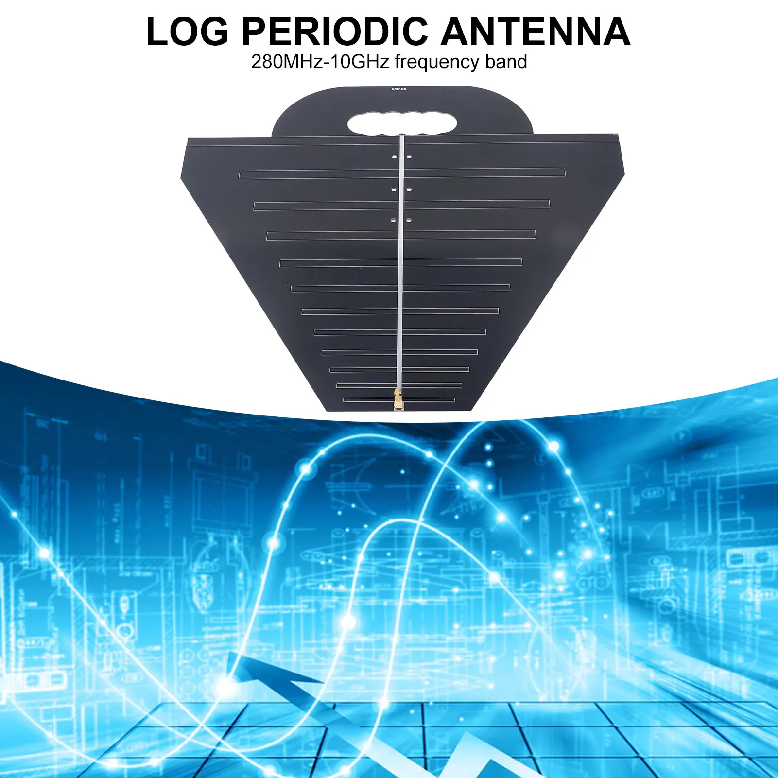 High Gain Log Periodic Antenna Ultra Wideband Broadband  Spectrum Analyzer Antenna Module