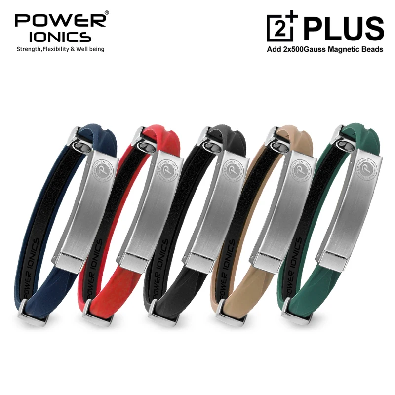 

【PLUS VERSION】Power Ionics Colors 2000 Anions Magnetic Radiation Protection Unisex Waterproof Sport Fashion Bracelet Health Gift