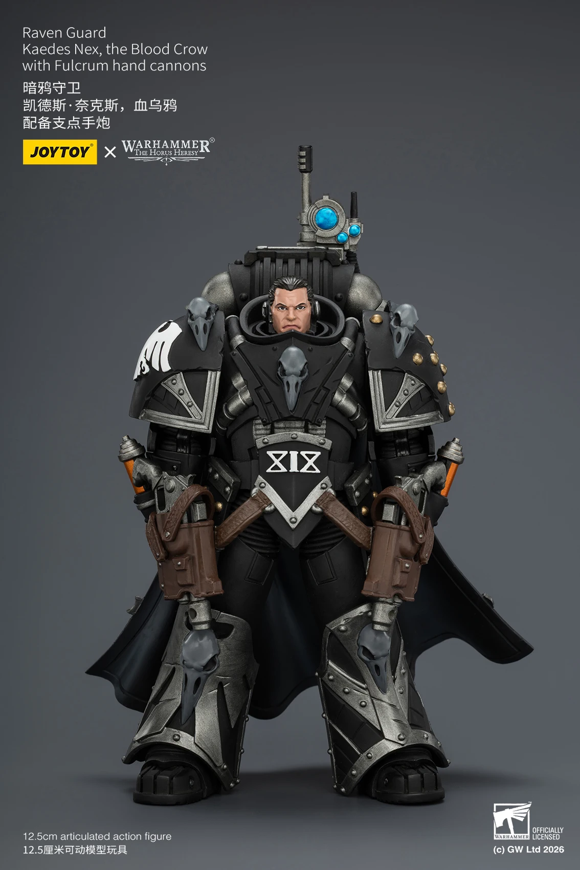 

【MT】JOYTOY Warhammer The Horus Heresy Raven Guard Kaedes Nex The Blood Crow with Fulcrum Hand Cannons Action Figure 1/8 Scale