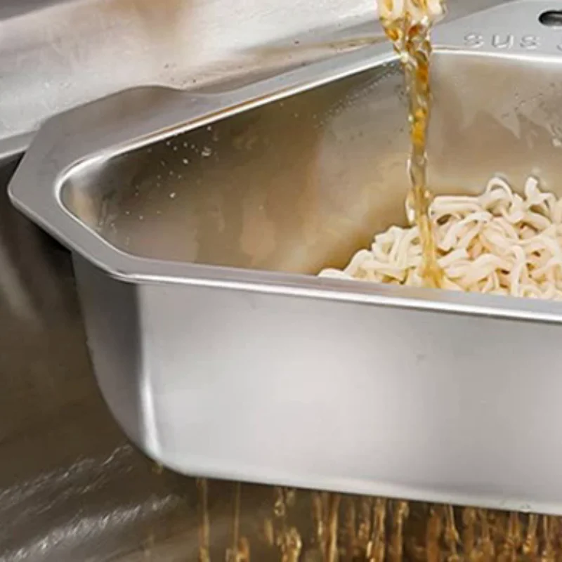 

Stainless Steel Triangle Drain Basket Kitchen Sink Filter Shelf Fruit Vegetable Drainer Storage Rack Basket Bar With Suction Cup