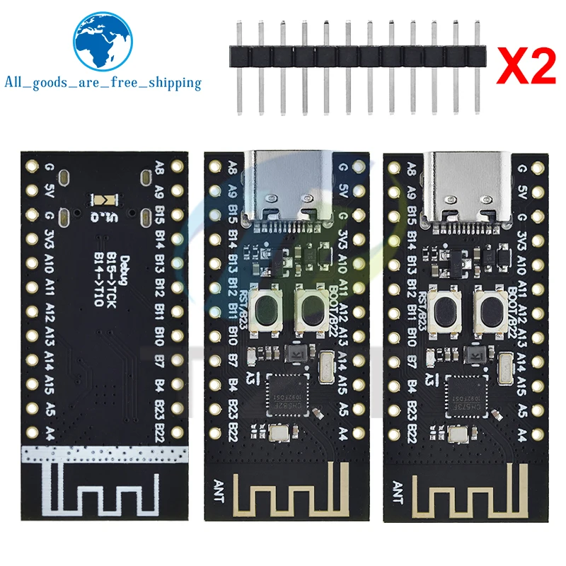 CH573F CH582F BLE5.3 BLE4.2 Ble Core Board Modul 60 MHz RAM 18 KB 32 KB ROM 448 KB