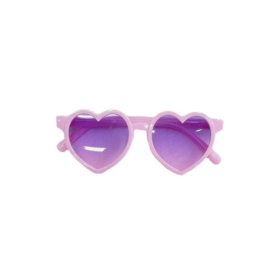 Love Gradient Children\'s BaBy SunglaSSeS, Candy Heart Shaped Glasses, Jelly Colored SunglaSSeS