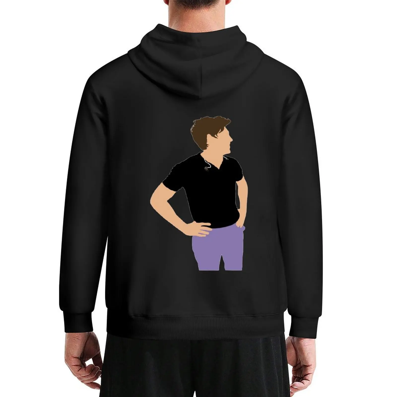 

niall in the iconic purple pants (from the late late show) Hoodie men's sweat-shirt men's winter sweater new hooded tee