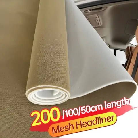 4MM Car Mesh Headliner Fabric with Foam Backing Automotive Interior Replacement Material Truck/SUV/RV Car Roof Upholstery Repair