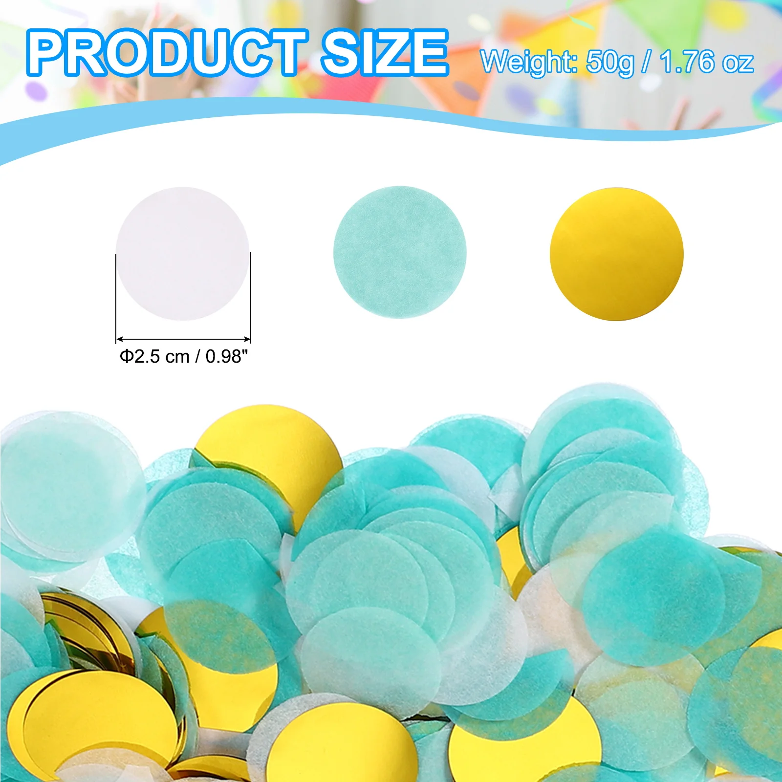 قصاصات ورقية دائرية للزينة مقا - مراجعة Confetti Cannon Tube وسعره