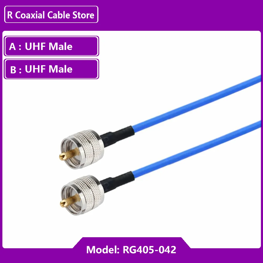 1 قطعة BNC TNC UHF ذكر إلى BNC TNC N PL259 UHF ذكر RF محوري RG405 كابل SO239 UHF أنثى عالية التردد DC-6G RG-405 086 البلوز