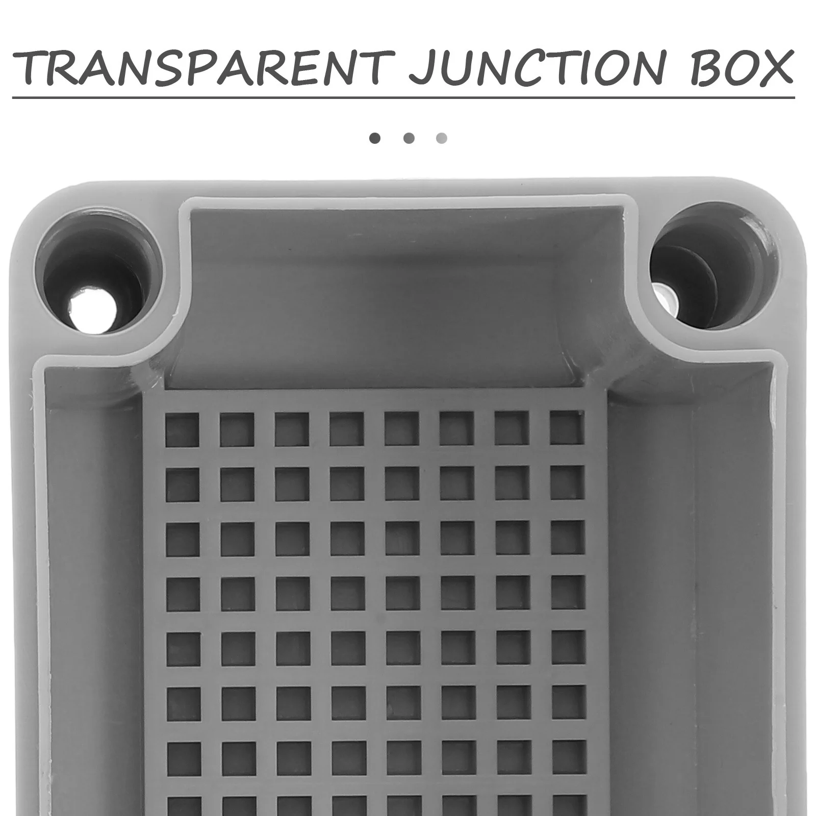 صندوق توصيل مقاوم للماء، حاوية ABS شفافة لحماية الأسلاك الكهربائية الخارجية، صندوق لصق مثبت على السطح، غطاء شفاف صغير