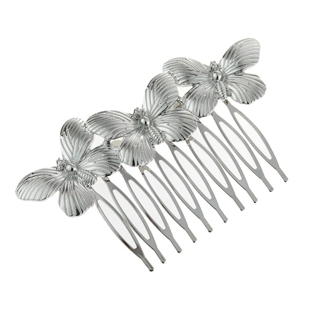 Shuangshuo Elegant Korean Simple Design Hairpin Claw Hair Flowers Hair Combs Hair Styling for Women Comb Pin Female Hairclips