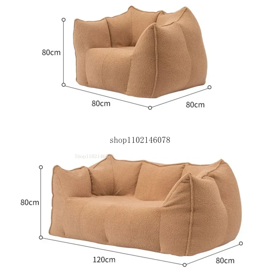 2 Seat Sofas Lazy Sofa Nordic Single Sofa Living Room Balcony Leisure Bedroom Small Apartment Double Small Sofas Home Furniture