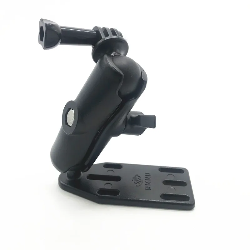 Motorrad Bremse/Kupplung Reservoir Abdeckung Mount & Doppel Buchse Arm + Für Gopro Montieren Ball Kopf Basis für garmin sjcam