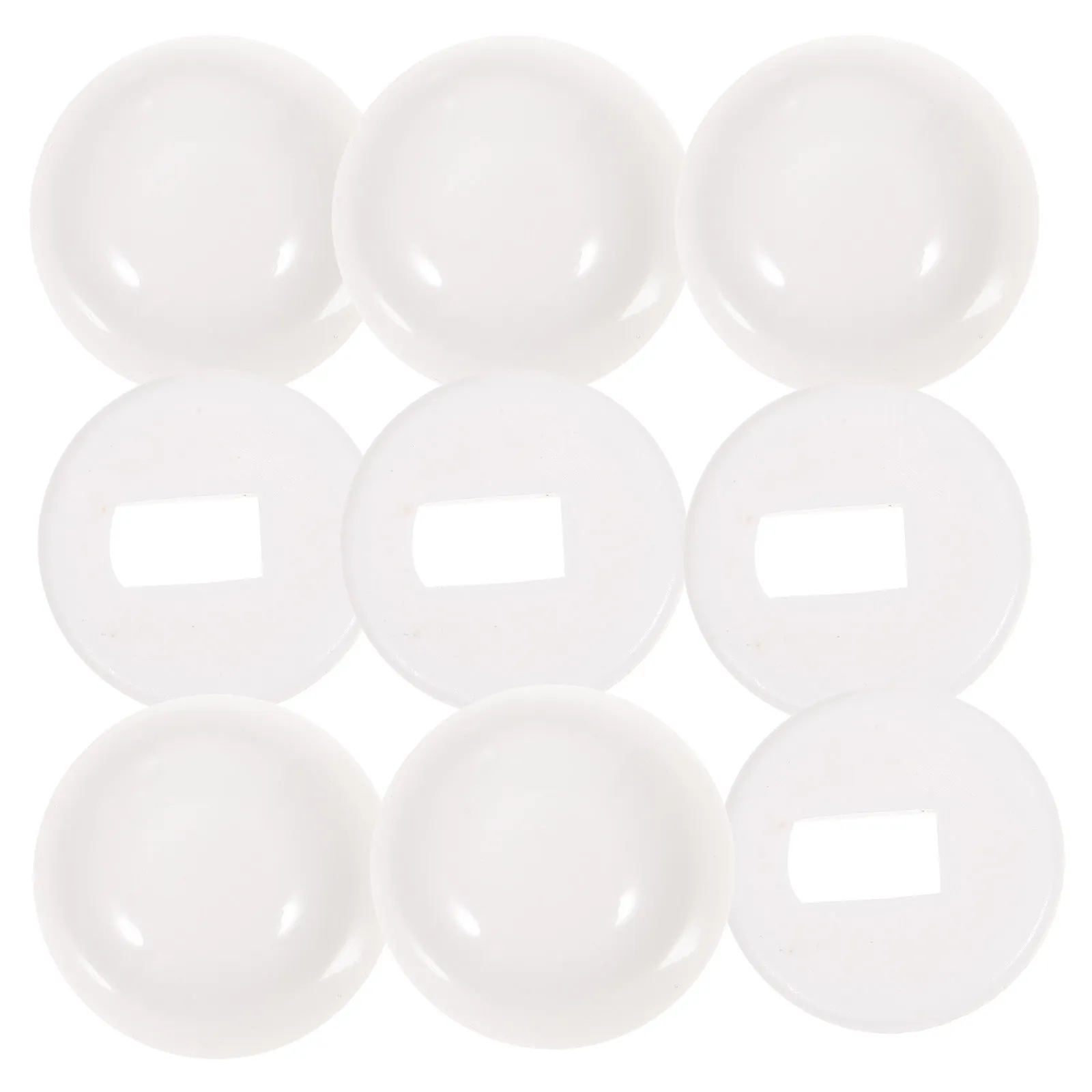 

5 комплектов круглых накладок на болты унитаза, универсальные пластиковые заглушки для винтов, для декора ванной комнаты, для скрытия винтов