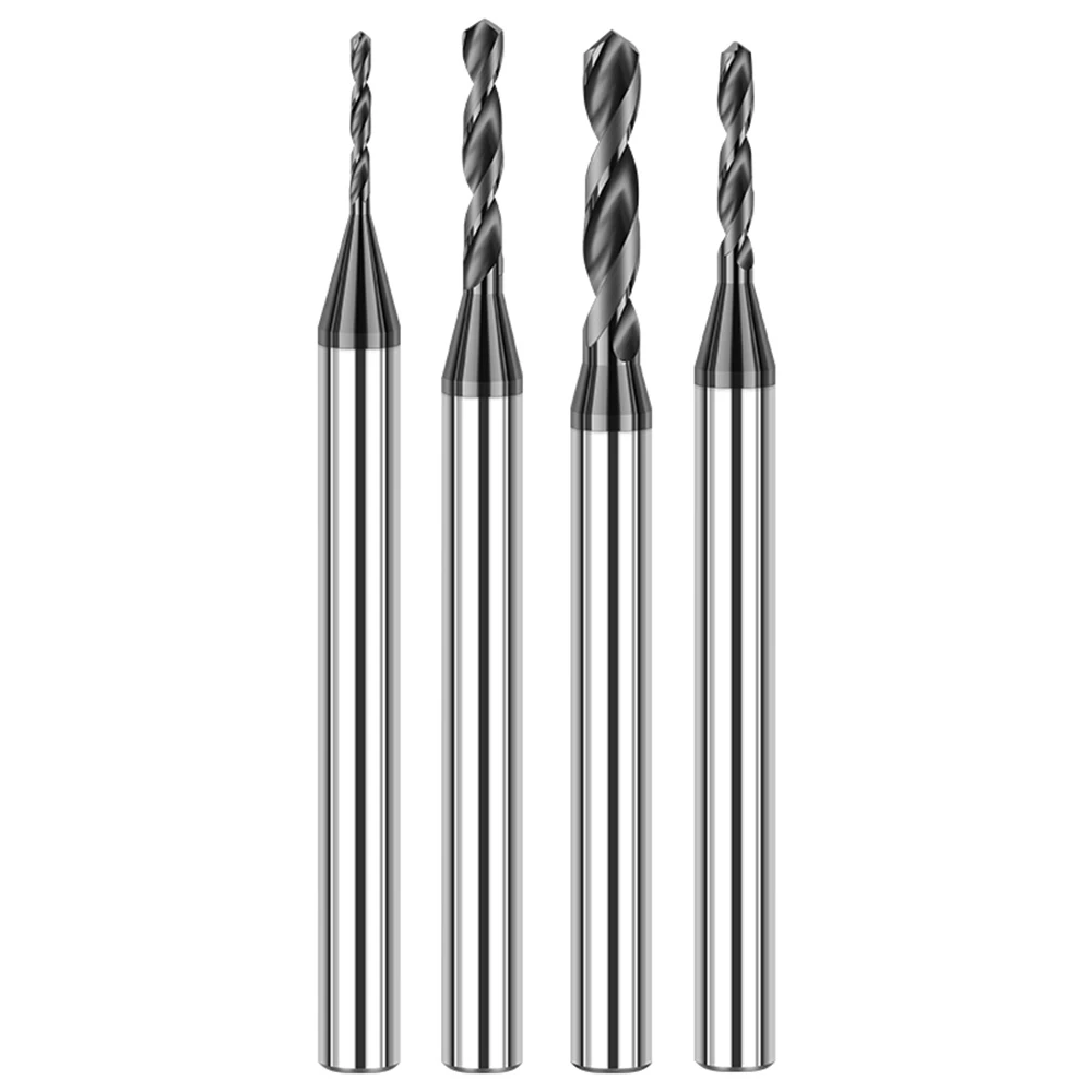 VACK Carbide Alloy Drill Tungsten Steel Hard Stainless Twist Bit Straight Handle Solid Drill For CNC Machine Tools 0.3-3.99mm