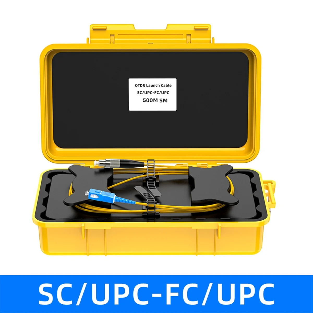 

NEW 500M Fiber Optic OTDR Launch Cable Box Dead Spot Eliminator 0.2dBm OTDR Dead Zone Eliminator SC/UPC-FC/UPC