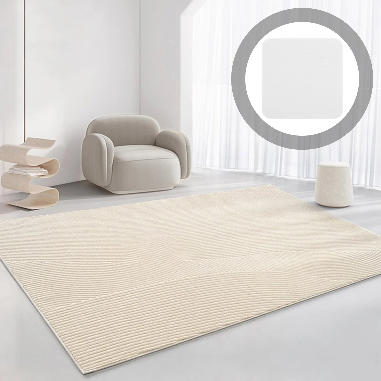 

4Pcs Anti Slip Tape for Rugs Carpet Gripper Non Skid Rug Pads for Hardwood Tile Laminate Floor Rug Pad Stickers