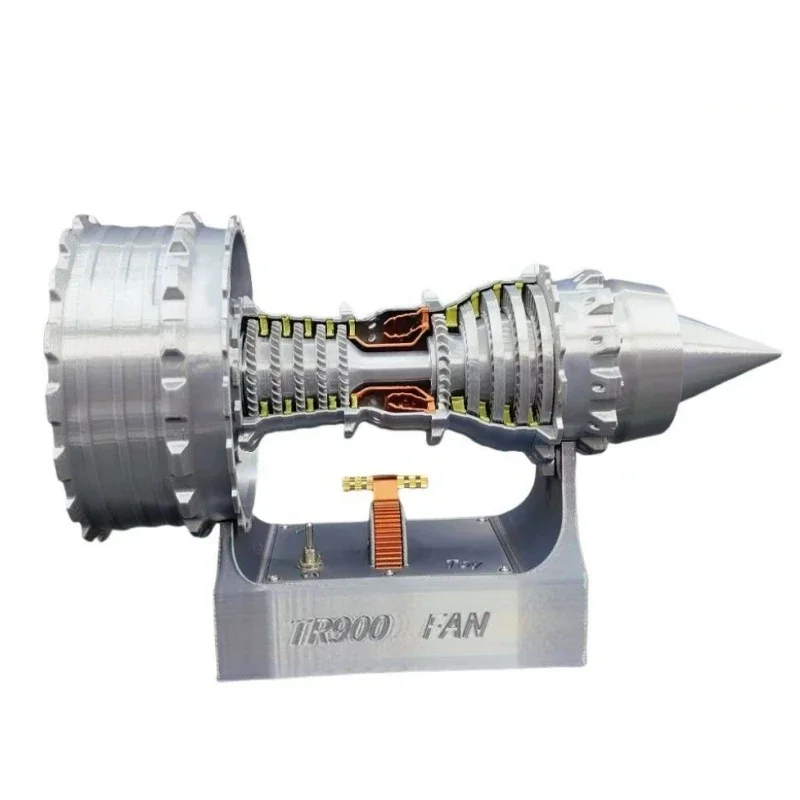 

Upgrade TR900 Aircraft Turbofan Engine Model Kit High-speed Aircraft Jet Engine 3D Printing Experimental Toy - Finished