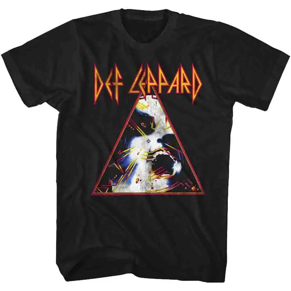 Camiseta Def Leppard Nobghyst preta para adultos, camiseta masculina e feminina solta e respirável para o verão