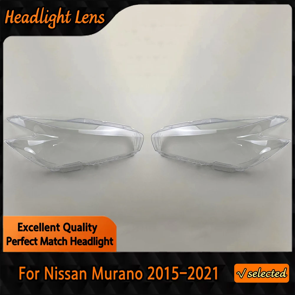 For Nissan Murano 2015 2016 2017 2019 2021 Car Front Headlight Lens Covers Transparent Headlamp Plastic Cover Car Accessori