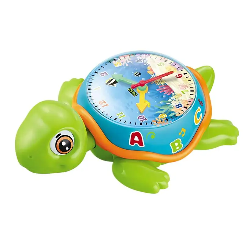 Musical Turtle Crawling Kids Toy Light Music Turtle Time Development Toy Crawling Turtle Time Learning Toys For Boys And Girls